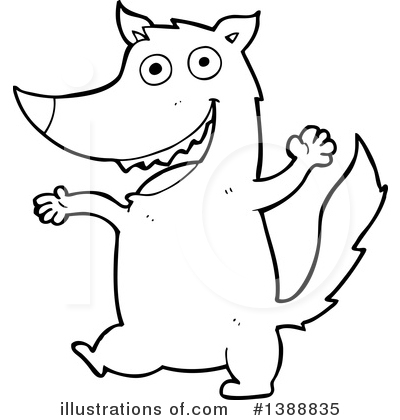 Royalty-Free (RF) Wolf Clipart Illustration by lineartestpilot - Stock Sample #1388835