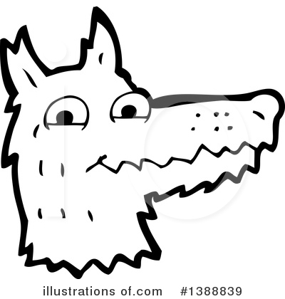 Royalty-Free (RF) Wolf Clipart Illustration by lineartestpilot - Stock Sample #1388839