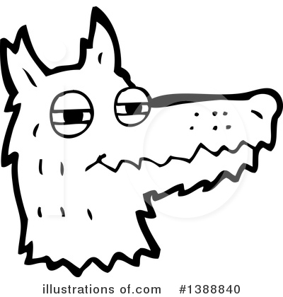 Royalty-Free (RF) Wolf Clipart Illustration by lineartestpilot - Stock Sample #1388840