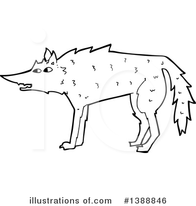Royalty-Free (RF) Wolf Clipart Illustration by lineartestpilot - Stock Sample #1388846