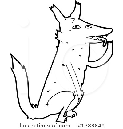 Royalty-Free (RF) Wolf Clipart Illustration by lineartestpilot - Stock Sample #1388849