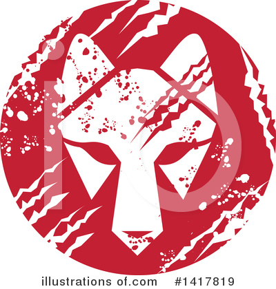 Royalty-Free (RF) Wolf Clipart Illustration by patrimonio - Stock Sample #1417819