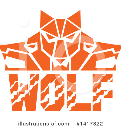 Royalty-Free (RF) Wolf Clipart Illustration by patrimonio - Stock Sample #1417822