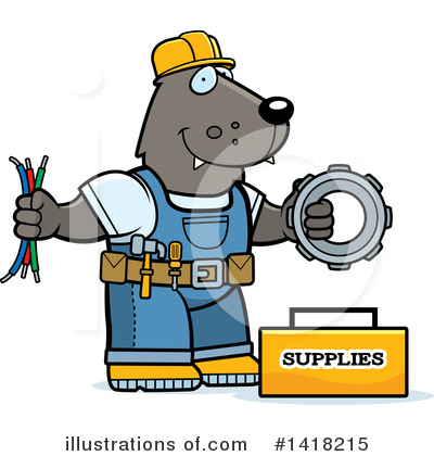 Royalty-Free (RF) Wolf Clipart Illustration by Cory Thoman - Stock Sample #1418215