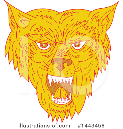 Royalty-Free (RF) Wolf Clipart Illustration by patrimonio - Stock Sample #1443458