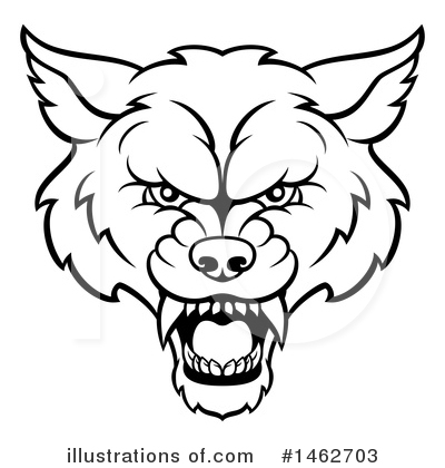 Royalty-Free (RF) Wolf Clipart Illustration by AtStockIllustration - Stock Sample #1462703