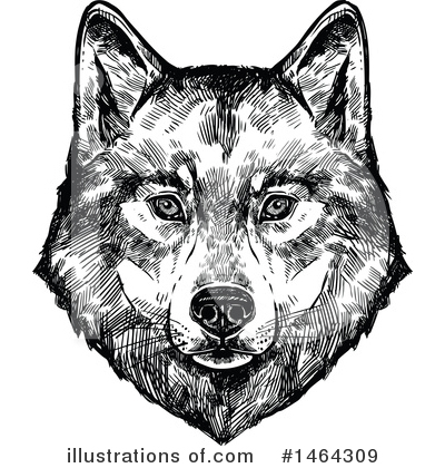 Royalty-Free (RF) Wolf Clipart Illustration by Vector Tradition SM - Stock Sample #1464309