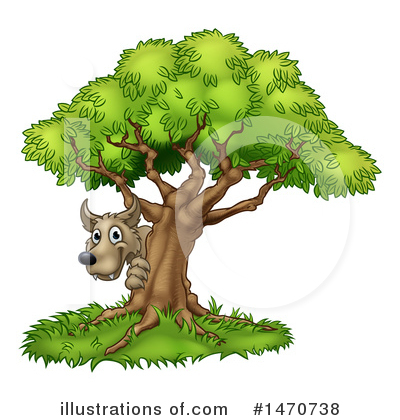 Royalty-Free (RF) Wolf Clipart Illustration by AtStockIllustration - Stock Sample #1470738