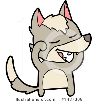 Royalty-Free (RF) Wolf Clipart Illustration by lineartestpilot - Stock Sample #1487368