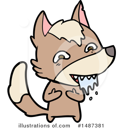 Royalty-Free (RF) Wolf Clipart Illustration by lineartestpilot - Stock Sample #1487381
