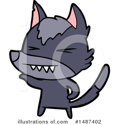 Royalty-Free (RF) Wolf Clipart Illustration by lineartestpilot - Stock Sample #1487402