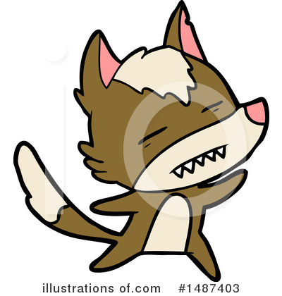 Royalty-Free (RF) Wolf Clipart Illustration by lineartestpilot - Stock Sample #1487403