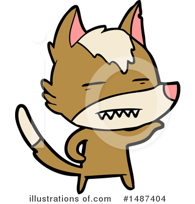 Royalty-Free (RF) Wolf Clipart Illustration by lineartestpilot - Stock Sample #1487404