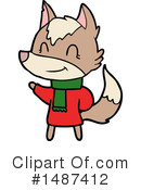 Wolf Clipart #1487412 by lineartestpilot