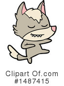 Wolf Clipart #1487415 by lineartestpilot