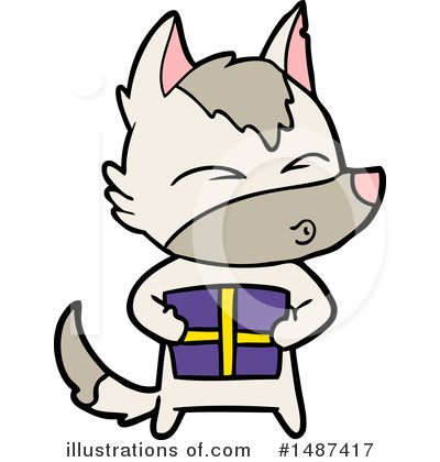 Royalty-Free (RF) Wolf Clipart Illustration by lineartestpilot - Stock Sample #1487417