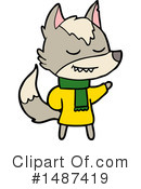 Wolf Clipart #1487419 by lineartestpilot