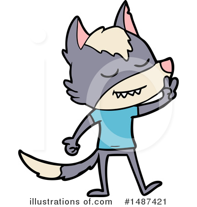 Royalty-Free (RF) Wolf Clipart Illustration by lineartestpilot - Stock Sample #1487421
