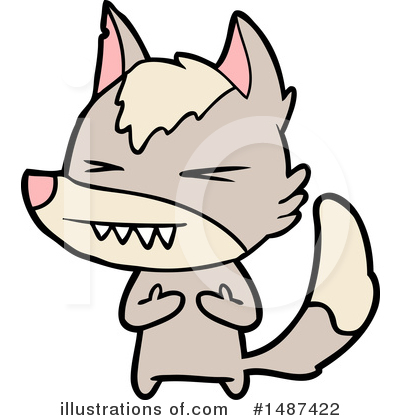 Royalty-Free (RF) Wolf Clipart Illustration by lineartestpilot - Stock Sample #1487422