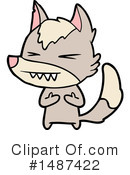 Wolf Clipart #1487422 by lineartestpilot