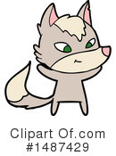 Wolf Clipart #1487429 by lineartestpilot