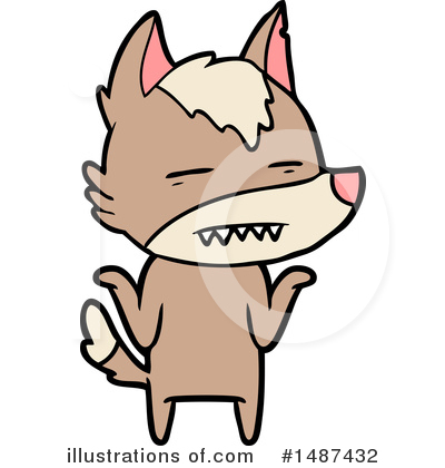 Royalty-Free (RF) Wolf Clipart Illustration by lineartestpilot - Stock Sample #1487432