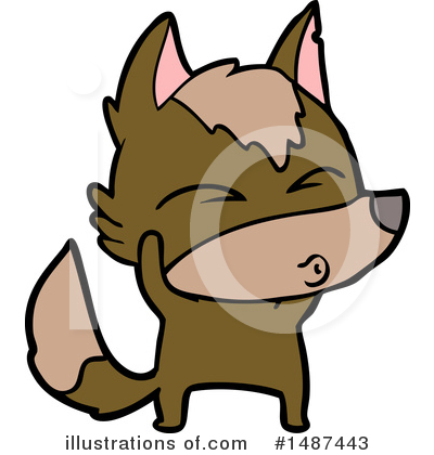 Royalty-Free (RF) Wolf Clipart Illustration by lineartestpilot - Stock Sample #1487443