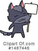 Wolf Clipart #1487446 by lineartestpilot