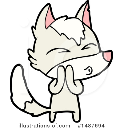 Royalty-Free (RF) Wolf Clipart Illustration by lineartestpilot - Stock Sample #1487694