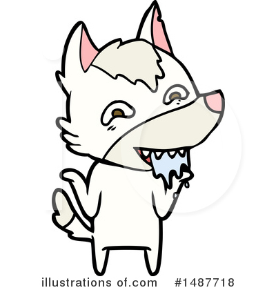 Royalty-Free (RF) Wolf Clipart Illustration by lineartestpilot - Stock Sample #1487718