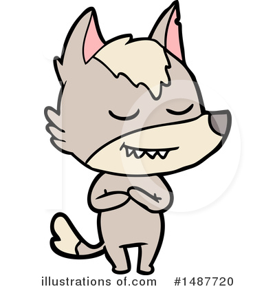 Royalty-Free (RF) Wolf Clipart Illustration by lineartestpilot - Stock Sample #1487720