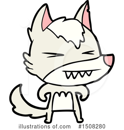 Royalty-Free (RF) Wolf Clipart Illustration by lineartestpilot - Stock Sample #1508280