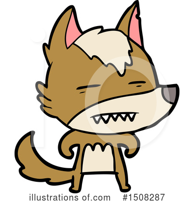 Royalty-Free (RF) Wolf Clipart Illustration by lineartestpilot - Stock Sample #1508287