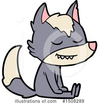 Royalty-Free (RF) Wolf Clipart Illustration by lineartestpilot - Stock Sample #1508289