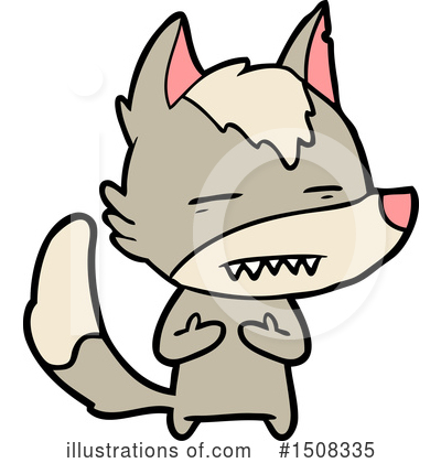 Royalty-Free (RF) Wolf Clipart Illustration by lineartestpilot - Stock Sample #1508335