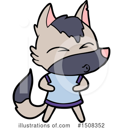 Royalty-Free (RF) Wolf Clipart Illustration by lineartestpilot - Stock Sample #1508352