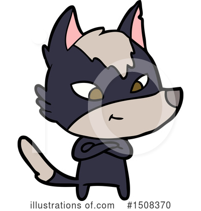 Royalty-Free (RF) Wolf Clipart Illustration by lineartestpilot - Stock Sample #1508370