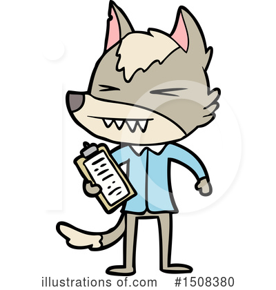 Royalty-Free (RF) Wolf Clipart Illustration by lineartestpilot - Stock Sample #1508380