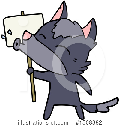 Royalty-Free (RF) Wolf Clipart Illustration by lineartestpilot - Stock Sample #1508382