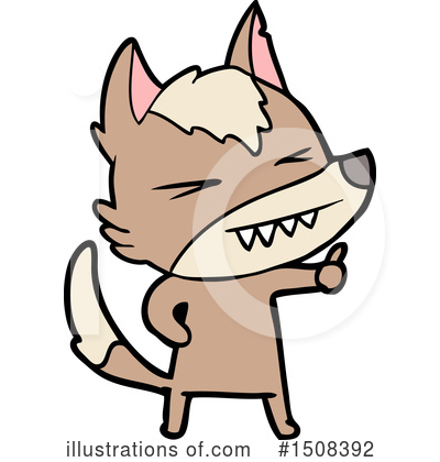 Royalty-Free (RF) Wolf Clipart Illustration by lineartestpilot - Stock Sample #1508392