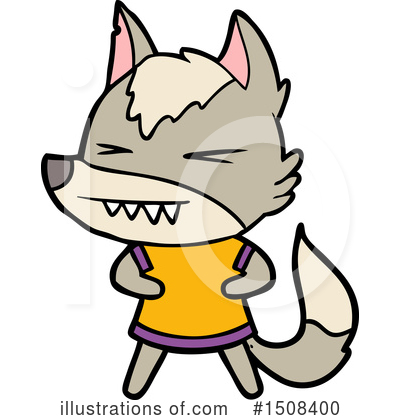 Royalty-Free (RF) Wolf Clipart Illustration by lineartestpilot - Stock Sample #1508400