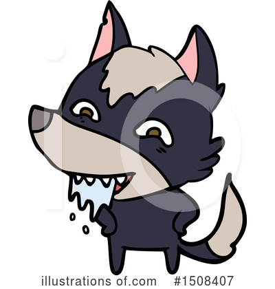 Royalty-Free (RF) Wolf Clipart Illustration by lineartestpilot - Stock Sample #1508407