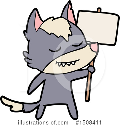 Royalty-Free (RF) Wolf Clipart Illustration by lineartestpilot - Stock Sample #1508411