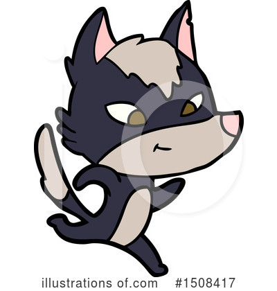 Royalty-Free (RF) Wolf Clipart Illustration by lineartestpilot - Stock Sample #1508417