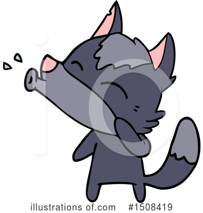 Royalty-Free (RF) Wolf Clipart Illustration by lineartestpilot - Stock Sample #1508419