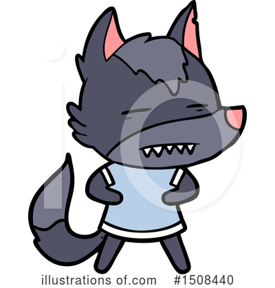 Royalty-Free (RF) Wolf Clipart Illustration by lineartestpilot - Stock Sample #1508440