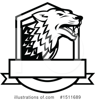 Royalty-Free (RF) Wolf Clipart Illustration by patrimonio - Stock Sample #1511689