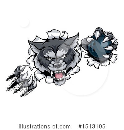Royalty-Free (RF) Wolf Clipart Illustration by AtStockIllustration - Stock Sample #1513105