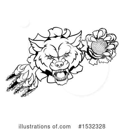 Royalty-Free (RF) Wolf Clipart Illustration by AtStockIllustration - Stock Sample #1532328
