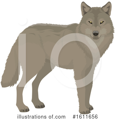 Royalty-Free (RF) Wolf Clipart Illustration by Vector Tradition SM - Stock Sample #1611656
